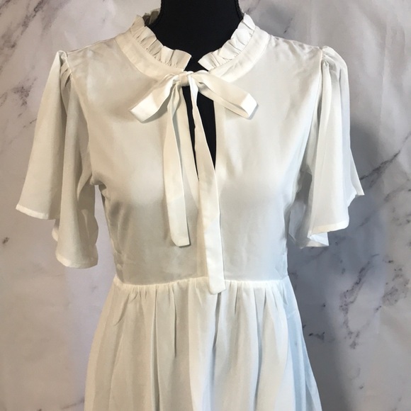 OFF WHITE TUNIC DRESS - Picture 2 of 8